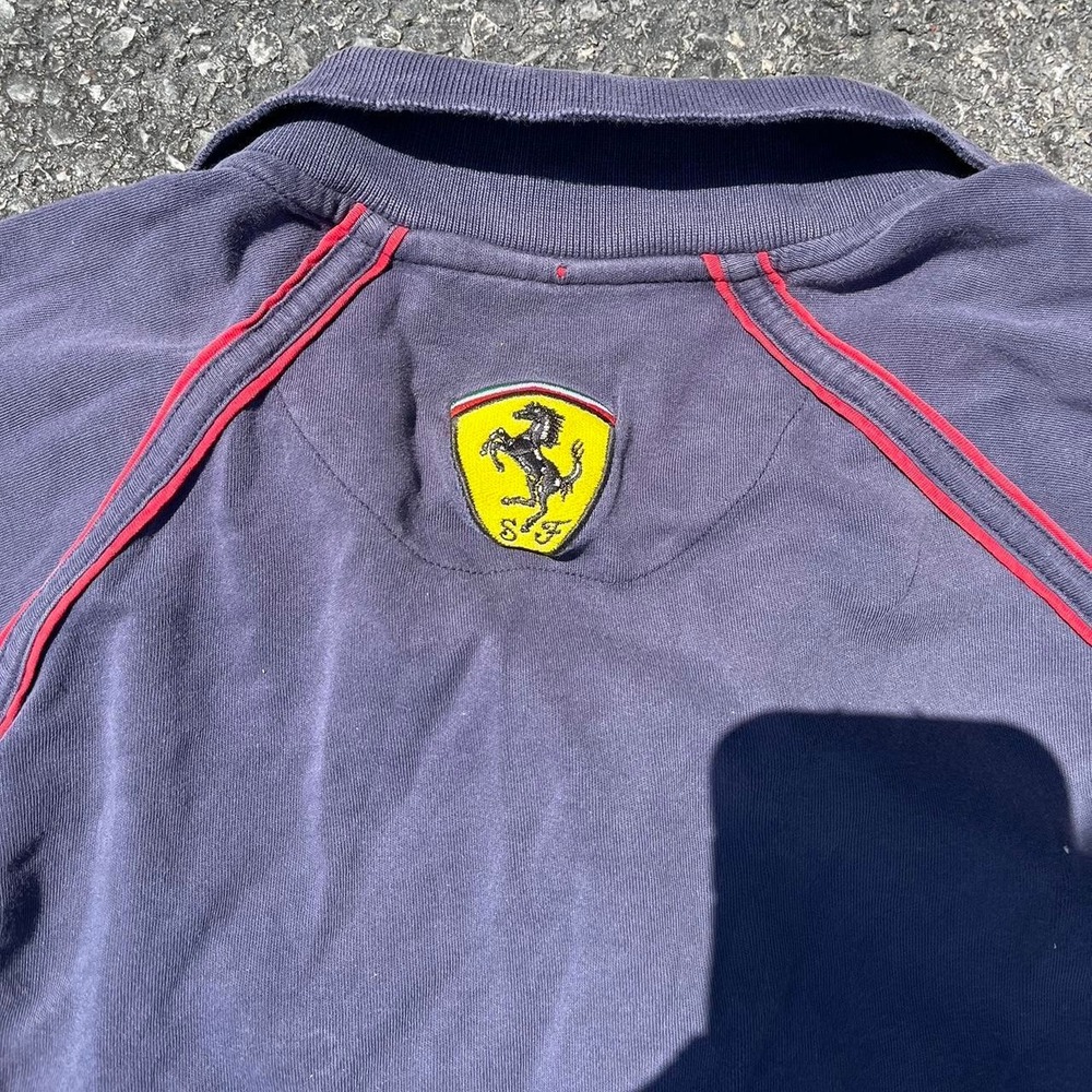 Vintage 1990s rare Ferrari embroidered Polo shirt size XL